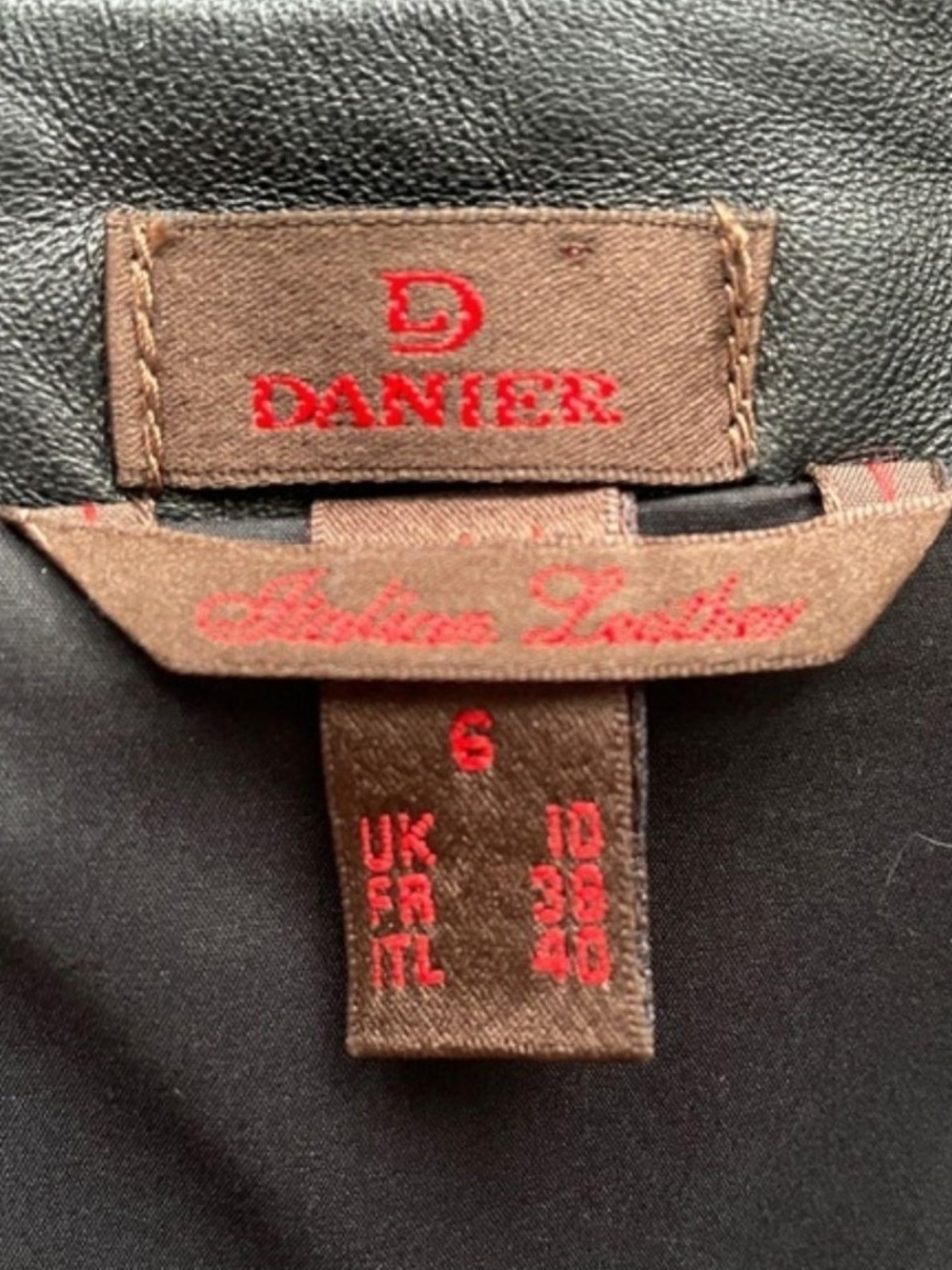 Vintage Danier Genuine Leather Skirt Size 6 - Picture 4 of 6